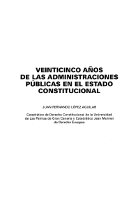 Veinticinco Años de las Administraciones Públicas en el Estado