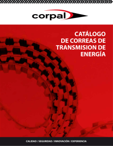 Catalogo Correa transmission Corpal
