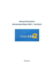 Manual del Usuario Herramienta Reten ISR 2 - Escritorio