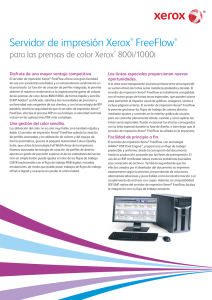 Características técnicas – Xerox FreeFlow™ Print Server