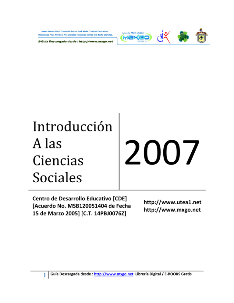 Introducciòn A Las Ciencias Sociales 6208