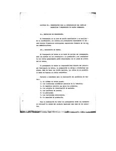 presupuestos para la determinacion del costo