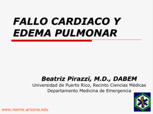 FALLO CARDIACO Y EDEMA PULMONAR