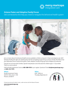 Arizona Foster and Adoptive Family Forum Get connected to the