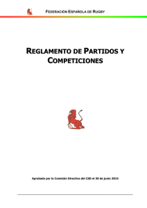 Reglamento de Partidos y Competiciones