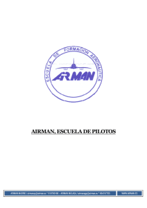 AIRMAN, ESCUELA DE PILOTOS