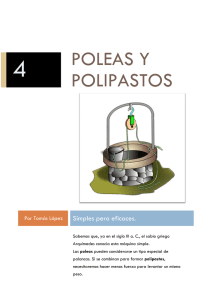 POLEAS Y POLIPASTOS