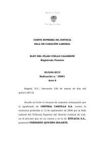 SL3246-2015 - Corte Suprema de Justicia