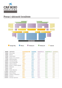 Preus i ubicació localitats