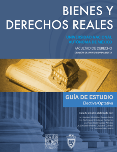 Bienes y Derechos Reales - Facultad de Derecho