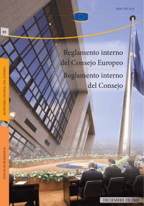 Reglamento interno del Consejo Europeo