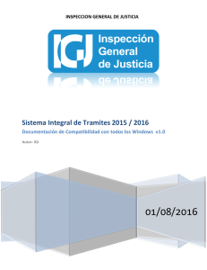 40. Sistema Integral de Tramites 2015 / 2016