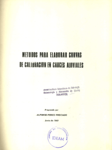 métodos para elaborar curvas de calibración en cauces aluviales