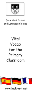 Vital Vocab for the Primary Classroom