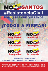 volante nomas - Resistencia Civil Colombia