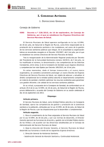 Decreto n.º 228/2015, de 16 de septiembre, de Consejo de