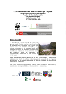 Curso Internacional de Ecohidrología Tropical