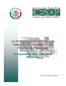 PB6009 La investigacion social, la toma de decisiones y las