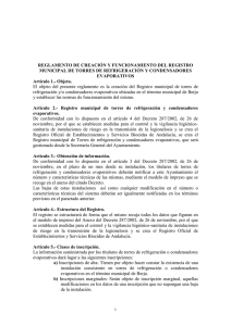 reglamento torres refrigeracion - Diputación Provincial de Almería