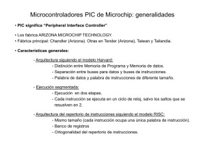 Microcontroladores PIC de Microchip: generalidades