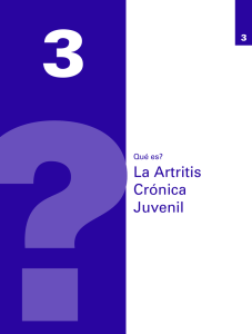 La Artritis Crónica Juvenil - Sociedad Española de Reumatología