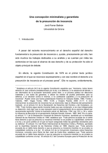 Una concepci&oacute;n minimalista y garantista
