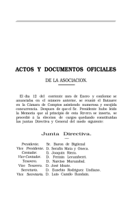 ACTOS Y DOCUMENTOS OFICIALES DE LA ASOCIACION