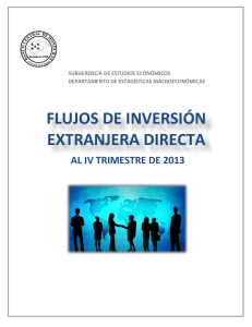 FLUJOS DE INVERSIÓN EXTRANJERA DIRECTA