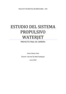 estudio del sistema propulsivo waterjet