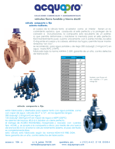 válvulas fierro fundido y hierro dúctil