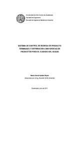 sistema de control de bodega de producto terminado y distribución