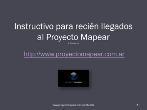 Instructivo para recién llegados al Proyecto Mapear