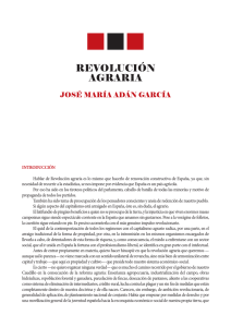 INTRODUCCIÓN Hablar de Revolución agraria