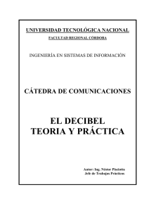 el decibel teoria y práctica - Cátedras