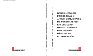 Rehabilitación psicosocial y apoyo comunitario de personas con