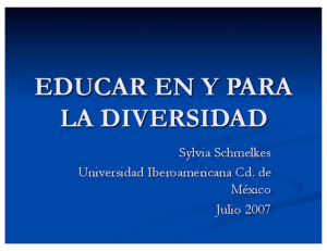educar en y para la diversidad - Universidad La Salle Benavente