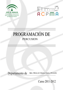 percusion percusion - Conservatorio de Almería