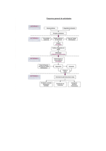 Esquema general de actividades