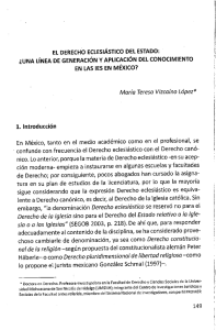 EL DERECHO ECLESIÁSTICO DEL ESTADO: ¿UNA LÍNEA DE