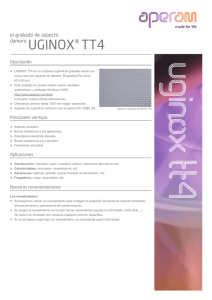 el grabado de aspecto damero UGINOX® TT4