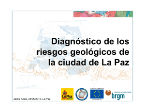 Diagnóstico de los riesgos geológicos de la ciudad de La Paz