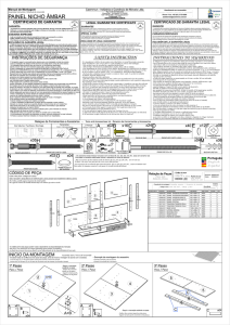 Page 1 Manual de Montagem Assembly instruction/Manual de