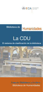 La CDU, sistema de clasificación de la biblioteca