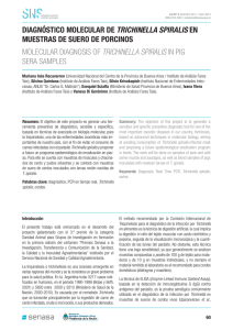 molecular diagnosis of trichinella spiralis in pig sera samples
