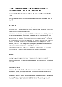 ¿cómo afecta la crisis económica al personal de enfermería con