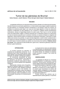 Tumor de las glándulas de Brunner