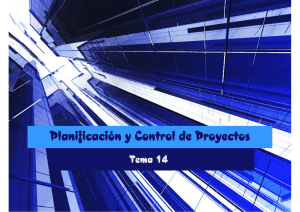 Planificación y Control de Proyectos