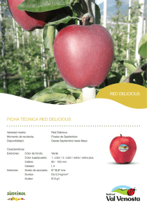 ficha técnica red delicious red delicious