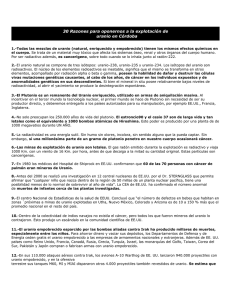 30 Razones para oponernos a la explotación de uranio en Córdoba