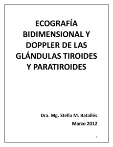 Artículo: Revisión ecografía de Tiroides y Paratiroides